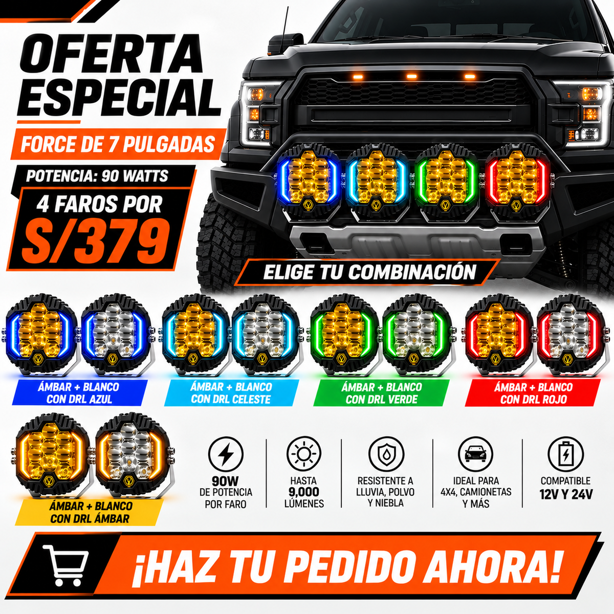 FAROS NEBLINEROS FORCE