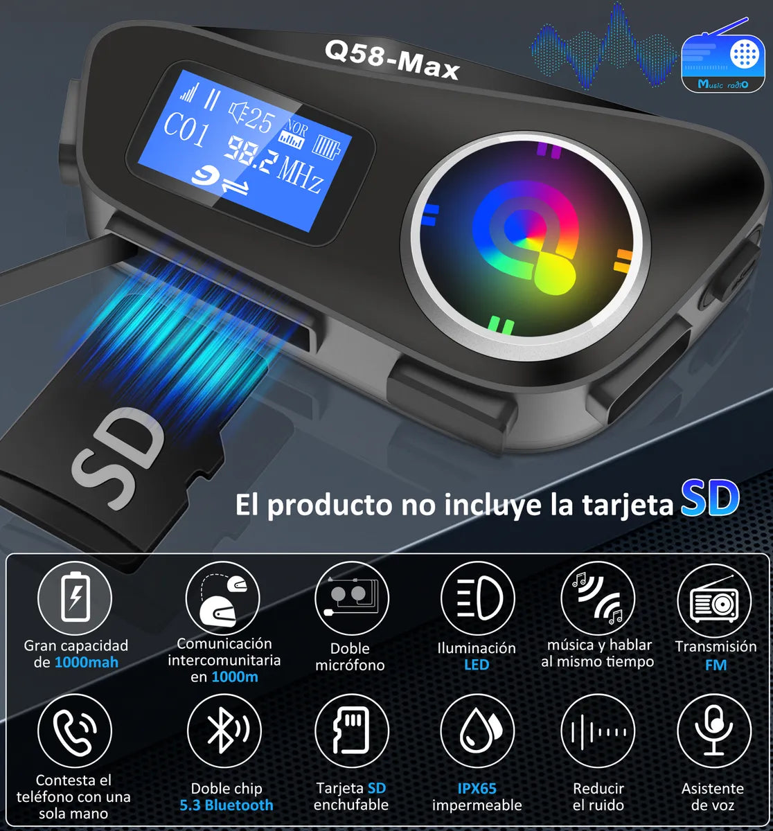INTERCOMUNICADOR DE CASCO Q58