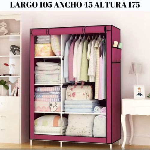 ROPERO ARMABLE PORTATIL DE 2 CUERPOS