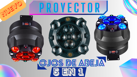 PROYECTOR OJOS DE ABEJA 5 EN 1