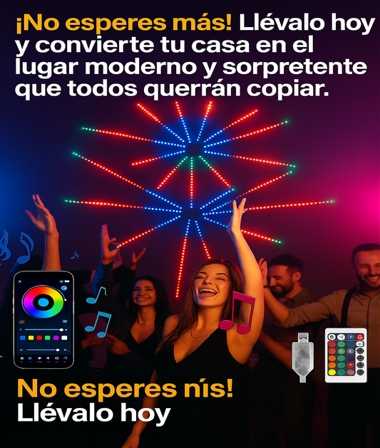 Fuegos Artificiales LED RGB 2025