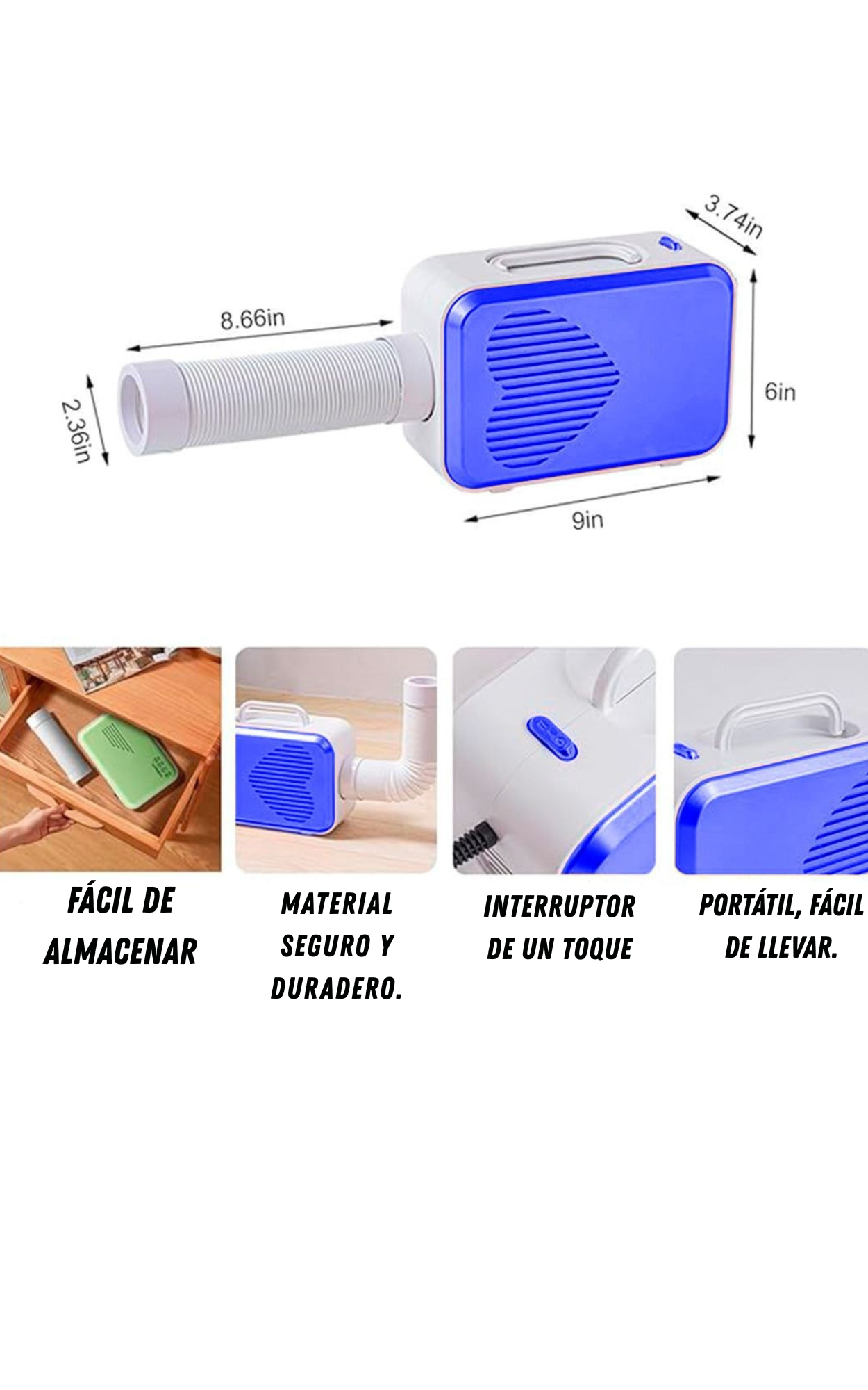 SECADOR PORTATIL- MULTIFUNCIONAL