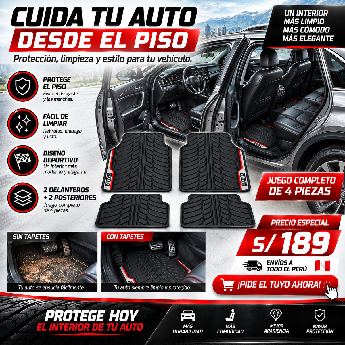 SET DE PISOS / SPARCO ORIGINAL