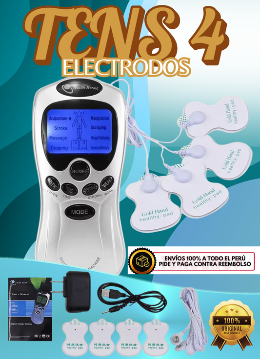 TENS CON 4 ELECTRODOS