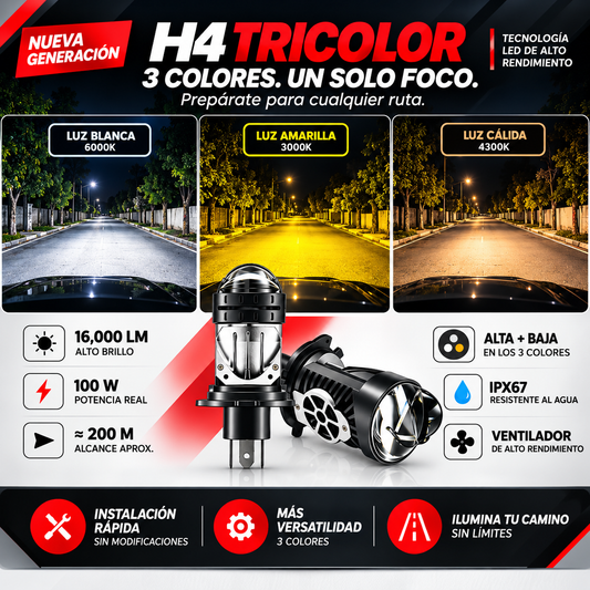 FOCO H4 TRICOLOR