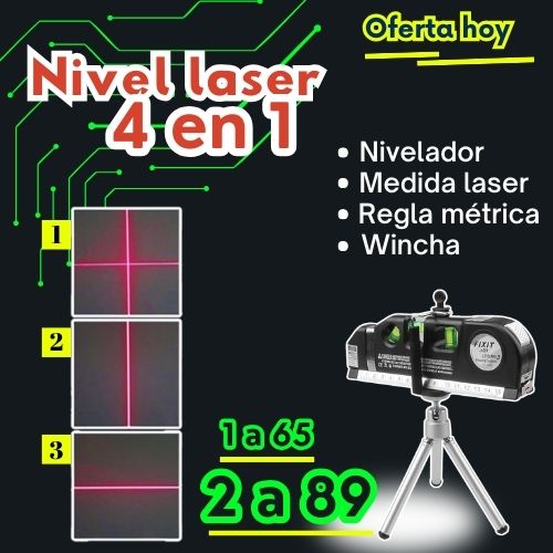 NIVEL LASER MULTIFUNCIONAL 4 EN 1