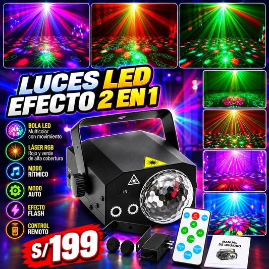 EFECTO LED LASER 2 EN 1