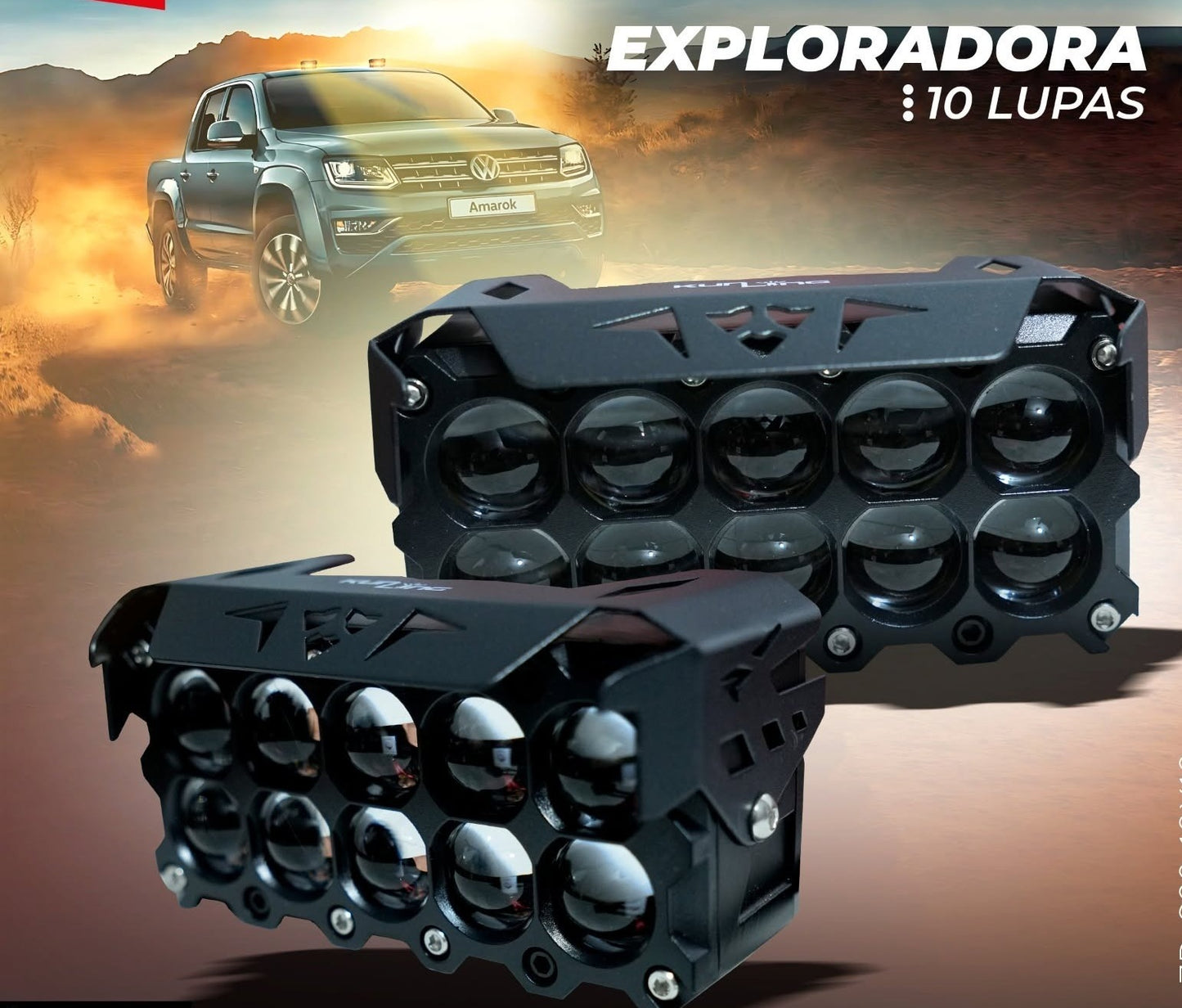 EXPLORADORA DUAL 10 LUPAS RGB