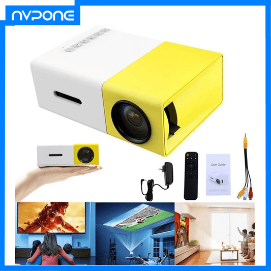 Miniproyector láser portátil YG300 para cine en casa, TV inteligente, 3D, LED, 4k, 1080P, película a través del puerto HD