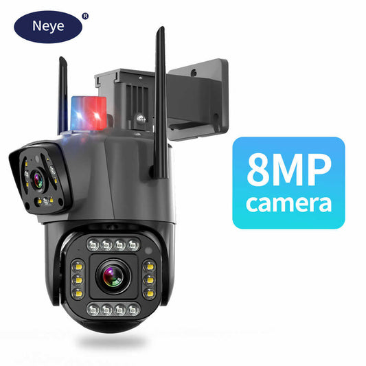 cámara inalámbrica WiFi 4K/8MP, 1080P, lente Dual, pantalla Dual, exterior, para el hogar